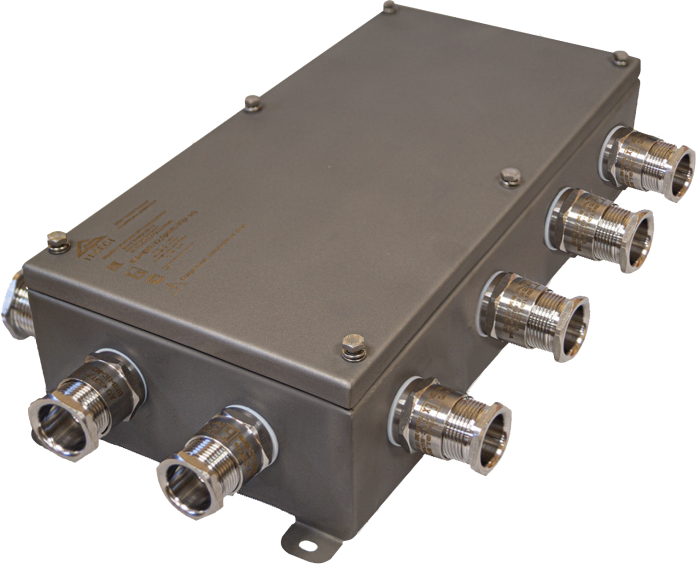 Коробки взрывозащищенные огнестойкие КМ-ВО (12к)-IP66 2040